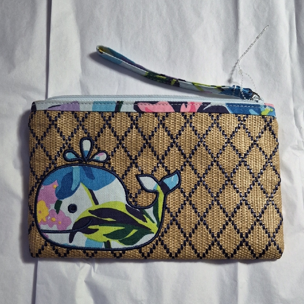 Vera Bradley Marian Straw Wristlet NWOT